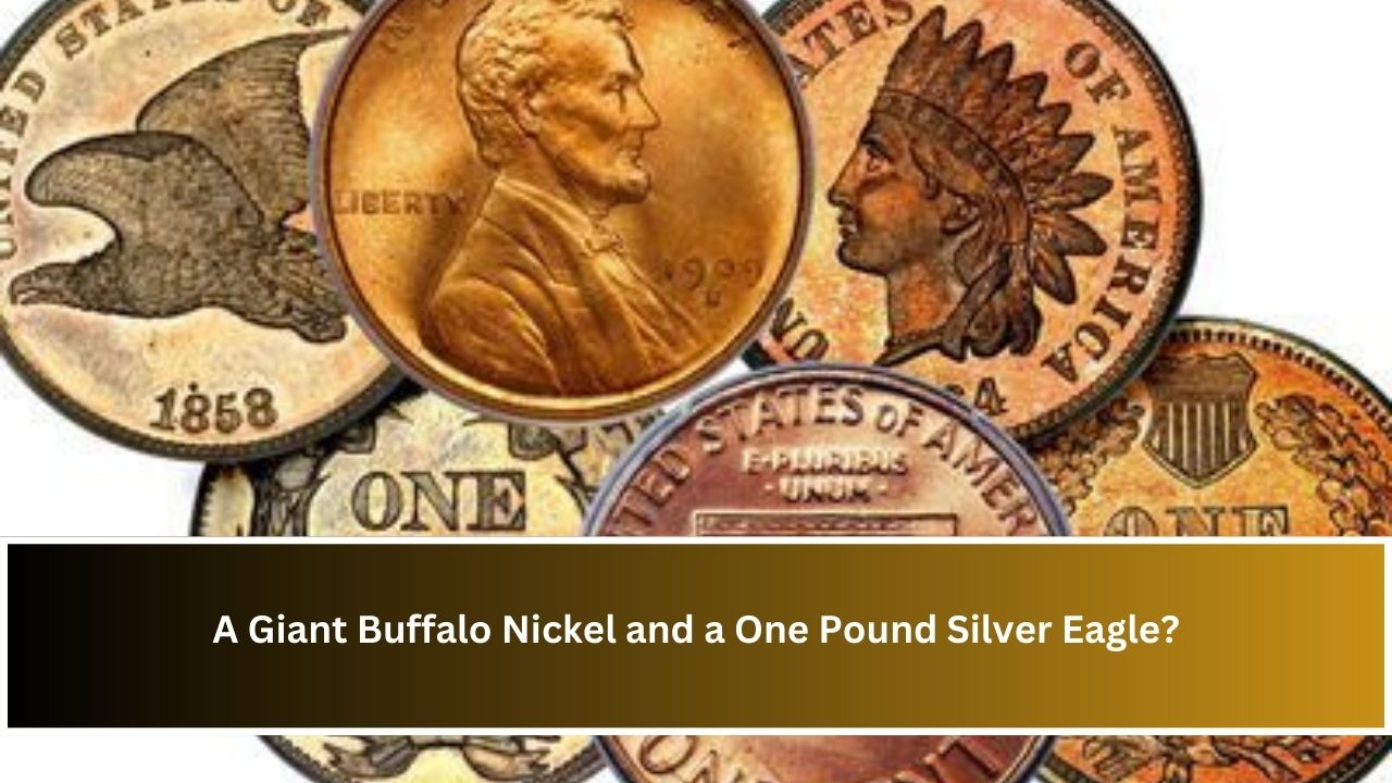 A Giant Buffalo Nickel and a One Pound Silver Eagle?